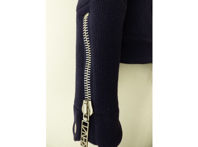 Kenzo Perfecto wool jacket blue - view 10