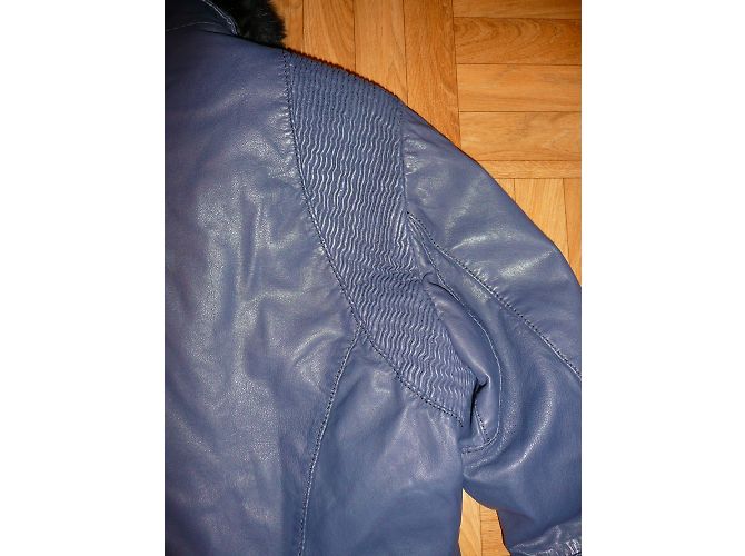 Ikks Lederjacke aus Lammfell Blau - Ansicht 5