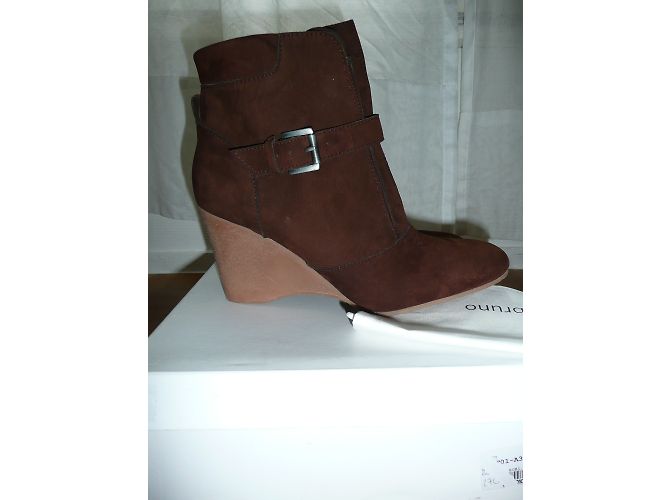 Botines Vanessa Bruno Athe de nubuck marrón Castaño - vista 5