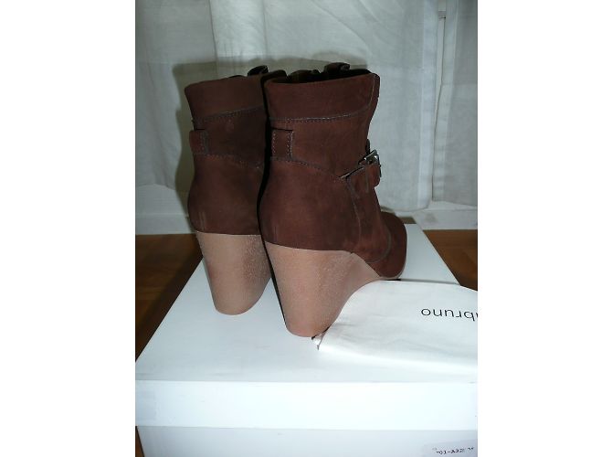 Botines Vanessa Bruno Athe de nubuck marrón Castaño - vista 6
