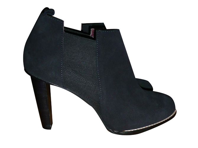 Stivaletti Vanessa Bruno Athe in pelle nera Nero - vista 2