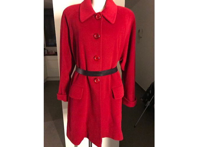 Abrigo Burberry rojo de lana y cachemira Roja - view 7