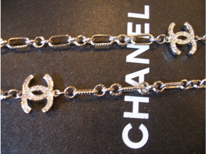 Chanel Collar largo Plata - vista 4
