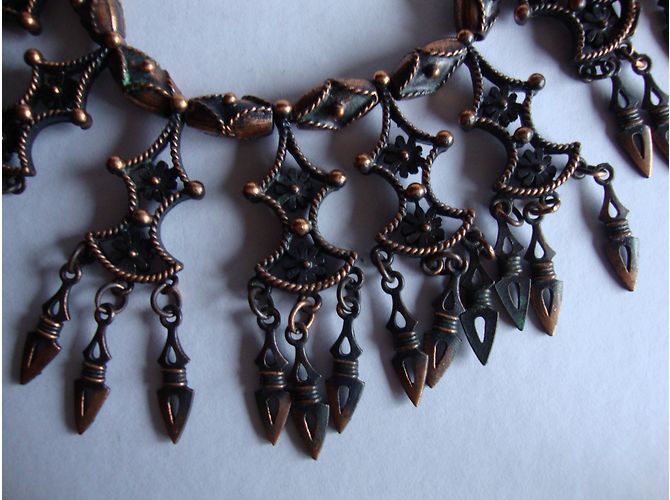 Autre Marque Colar com pingentes de bronze e cobre Metálico - vista 4