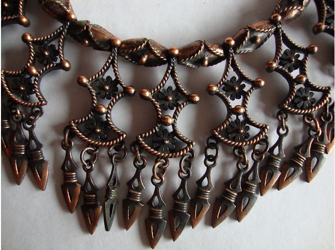 Autre Marque Colar com pingentes de bronze e cobre Metálico - vista 6