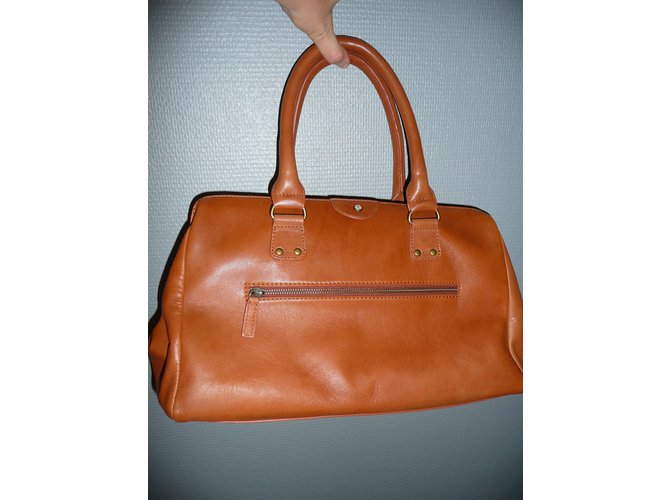Borsa in pelle One step Caramello - vista 5