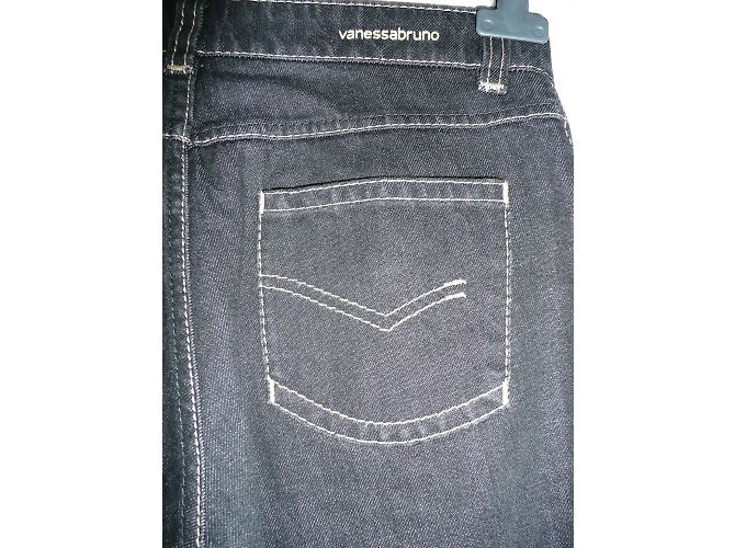 Vaqueros estrechos Vanessa Bruno negros de algodón talla 36 - vista 4