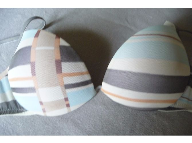 Sujetador La Perla de tul con motivos geométricos pastel 85 A Multicolor - vista 3