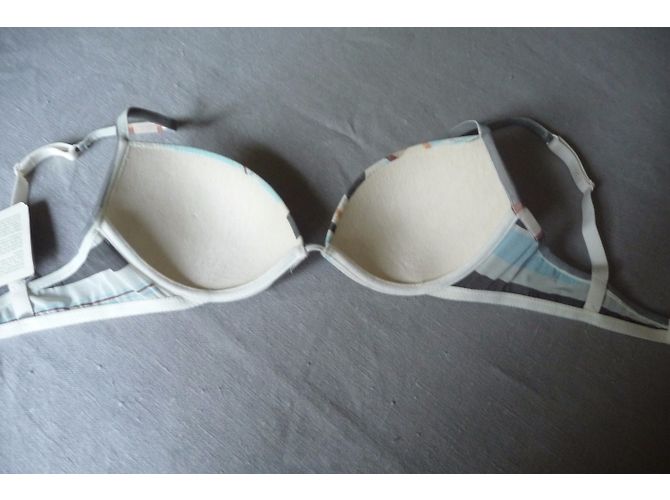 Sujetador La Perla de tul con motivos geométricos pastel 85 A Multicolor - vista 4