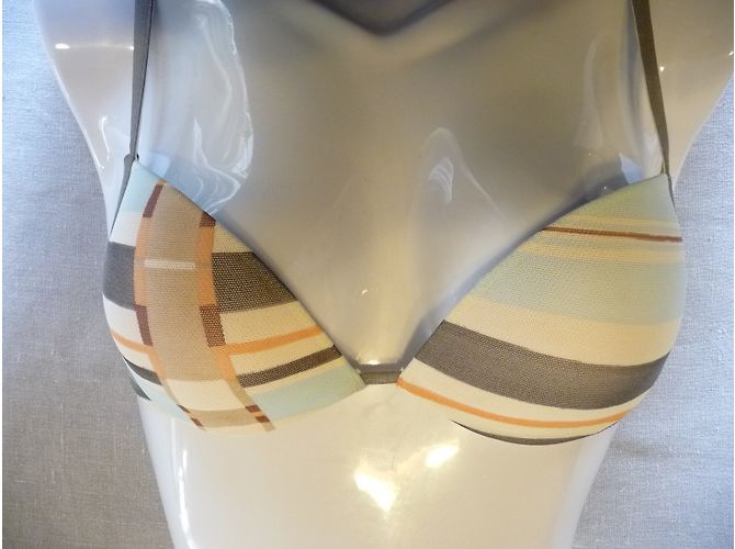 Sujetador La Perla de tul con motivos geométricos pastel 85 A Multicolor - vista 6