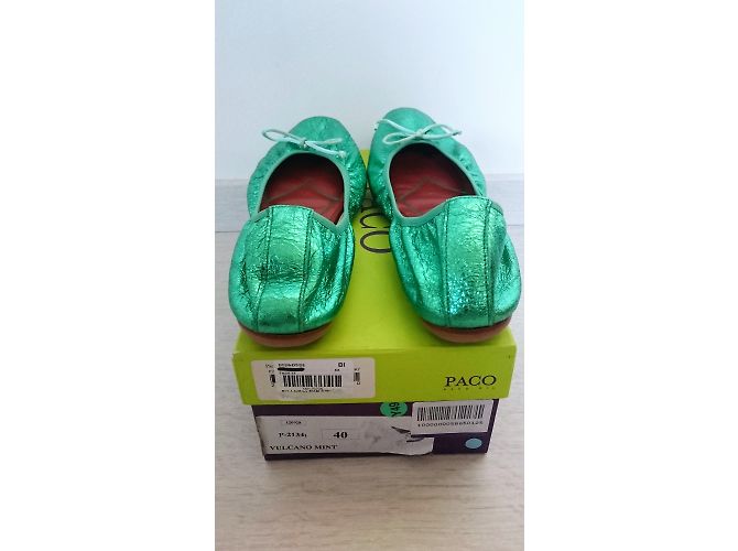 Paco Gil Ballerine Verde - vista 3
