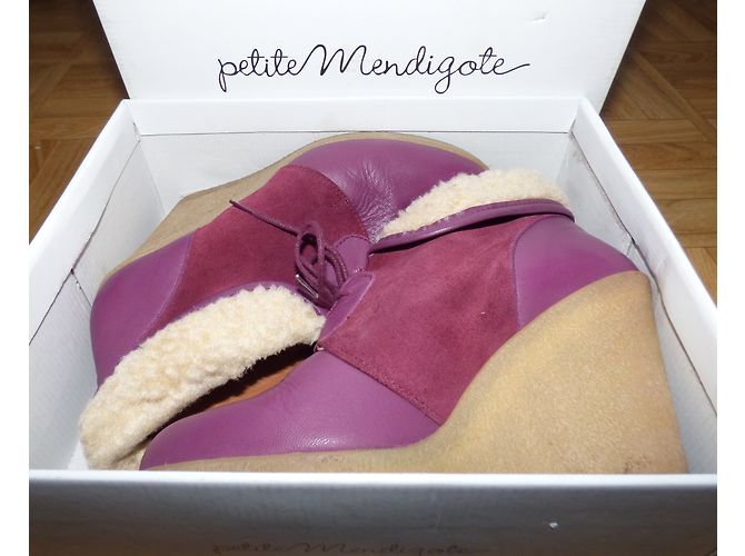 Petite Mendigote Stivaletti Bordò - vista 17