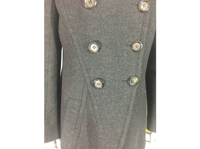 Abrigo Louis Vuitton de lana gris carbón 42 Gris antracita - vista 11