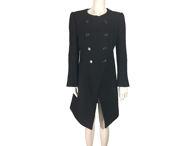 Abrigo Louis Vuitton de lana gris carbón 42 Gris antracita - vista 2