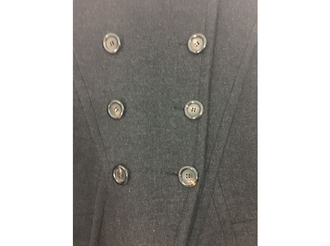 Abrigo Louis Vuitton de lana gris carbón 42 Gris antracita - vista 21