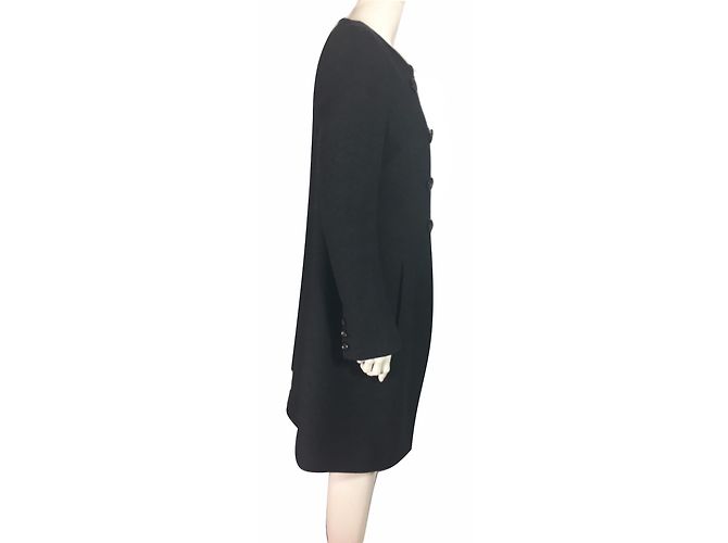 Abrigo Louis Vuitton de lana gris carbón 42 Gris antracita - vista 4
