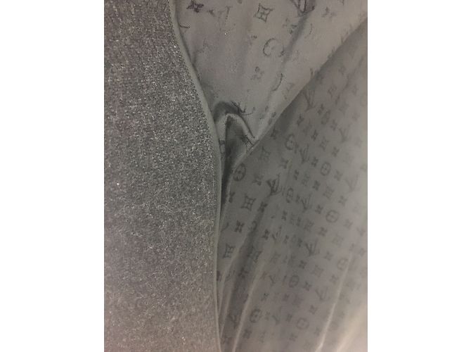 Abrigo Louis Vuitton de lana gris carbón 42 Gris antracita - vista 9