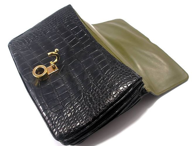 Loewe BORSA CROC SU PALIO DI SU-BLI-ME Nero - vista 16
