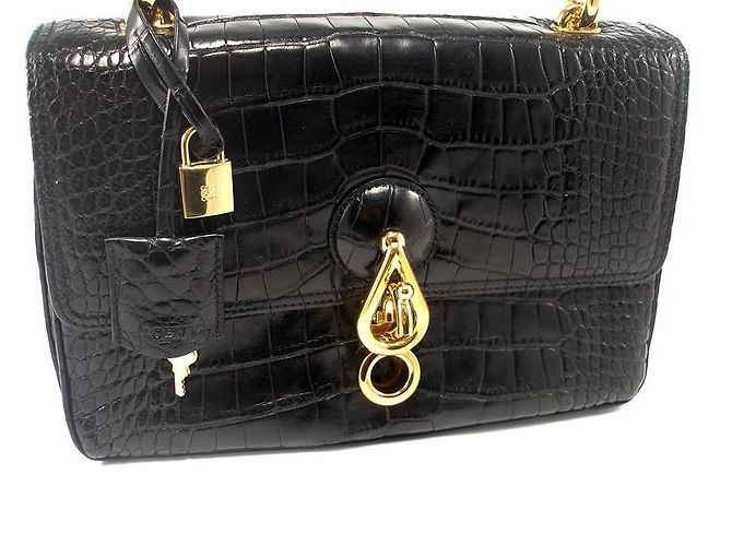Loewe BORSA CROC SU PALIO DI SU-BLI-ME Nero - vista 2