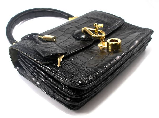Loewe BORSA CROC SU PALIO DI SU-BLI-ME Nero - vista 4