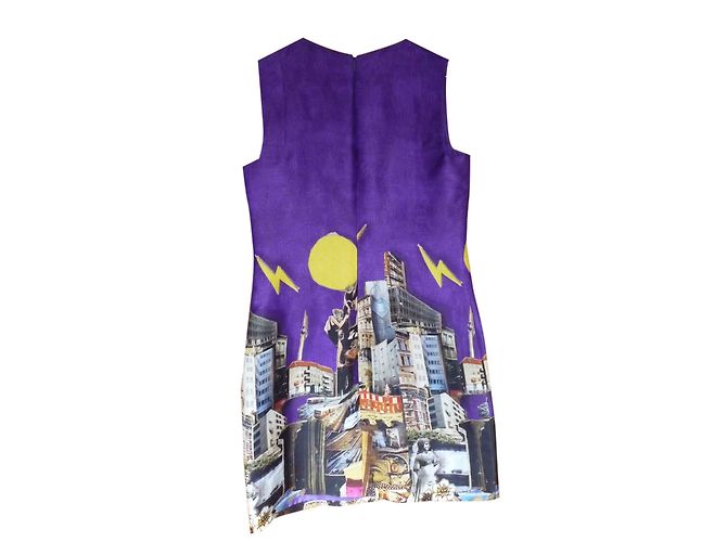 Vestido Versace de seda morado Púrpura - vista 2