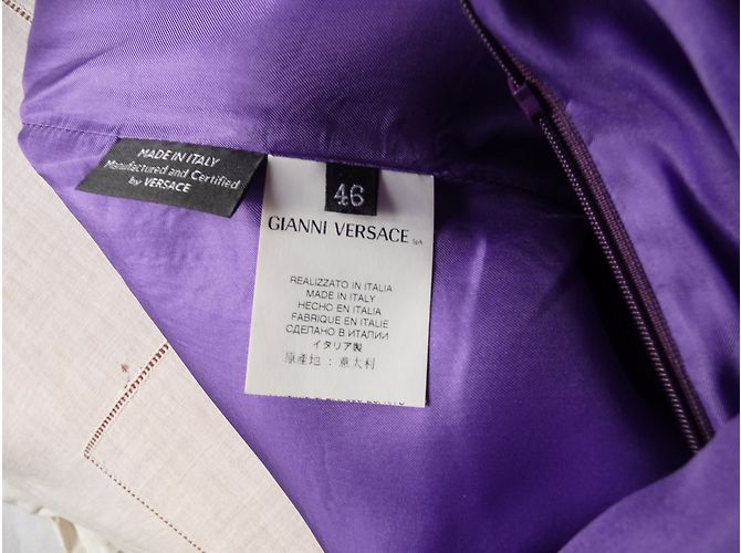 Vestido Versace de seda morado Púrpura - vista 4