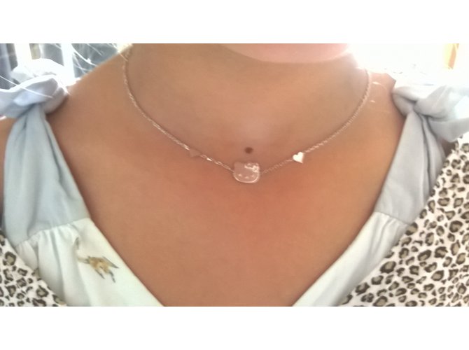 Victoria Casal Collana Hello Kitty Argento - vista 3