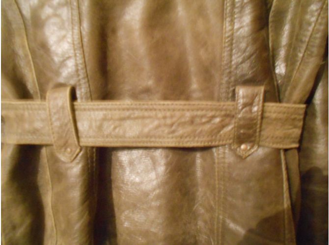 Autre Marque Dior Galliano Lederjacke Khaki - Ansicht 5