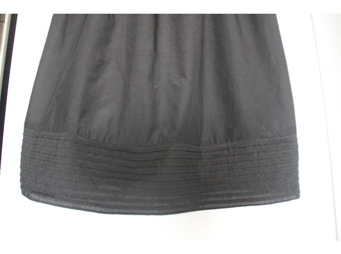 Vestido negro Les Petites de seda y algodón cintura imperio - vista 3