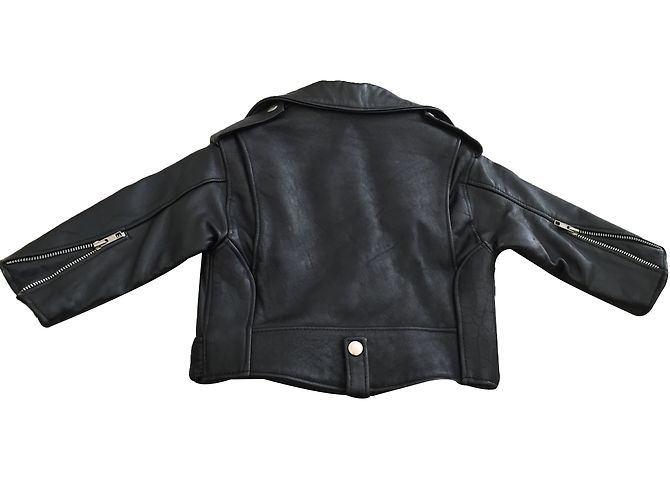 Autre Marque Perfecto en cuir noir garçon 2 ans - vue 2