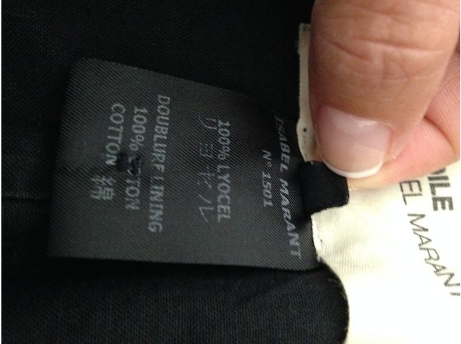 Isabel Marant Etoile Ärmellose Weste Blau Baumwolle - Ansicht 3