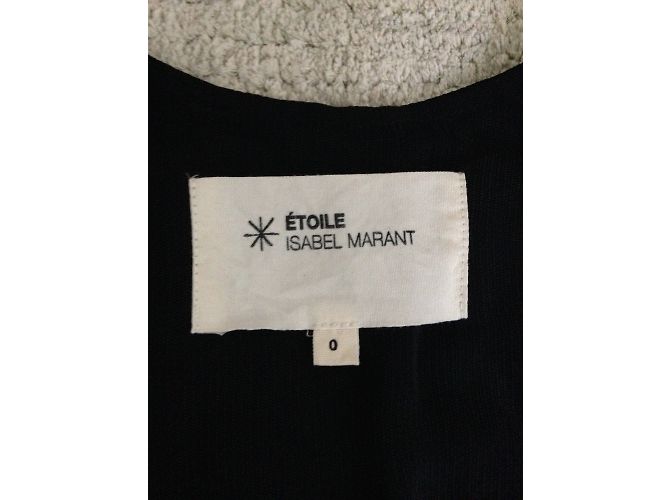 Isabel Marant Etoile Ärmellose Weste aus Baumwolle Schwarz - Ansicht 3