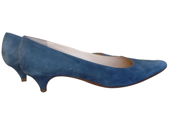 Autre Marque Décolleté Nebuloni Blu Jeans Camoscio 38.5 - vista 2