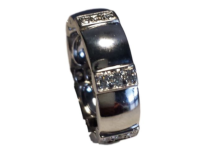 Anello Chaumet Class One in oro bianco e diamanti Argento - vista 2