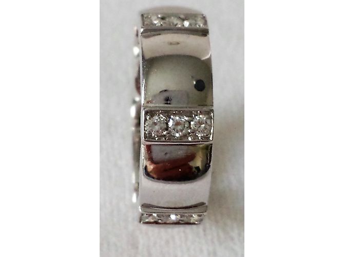 Anello Chaumet Class One in oro bianco e diamanti Argento - vista 3