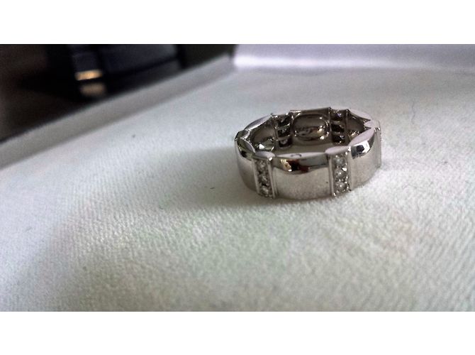 Anello Chaumet Class One in oro bianco e diamanti Argento - vista 7