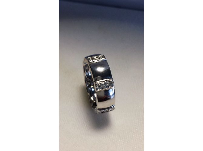 Anello Chaumet Class One in oro bianco e diamanti Argento - vista 8