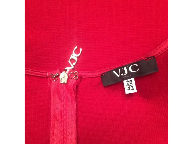 Versace VJC Kleid Rot Viskose - Ansicht 6