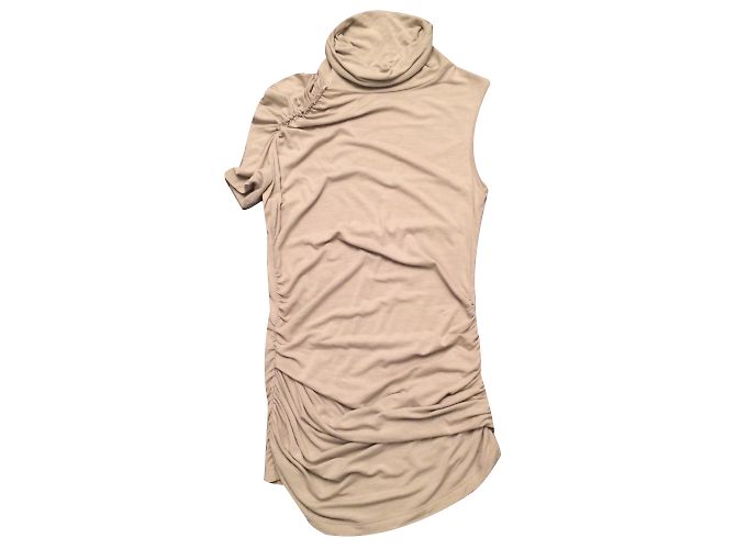 Top túnica asimétrica Pinko taupe - vista 2
