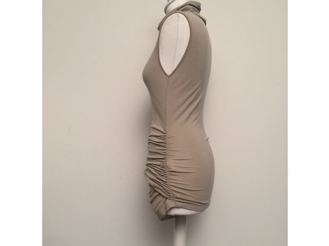 Top túnica asimétrica Pinko taupe - vista 3