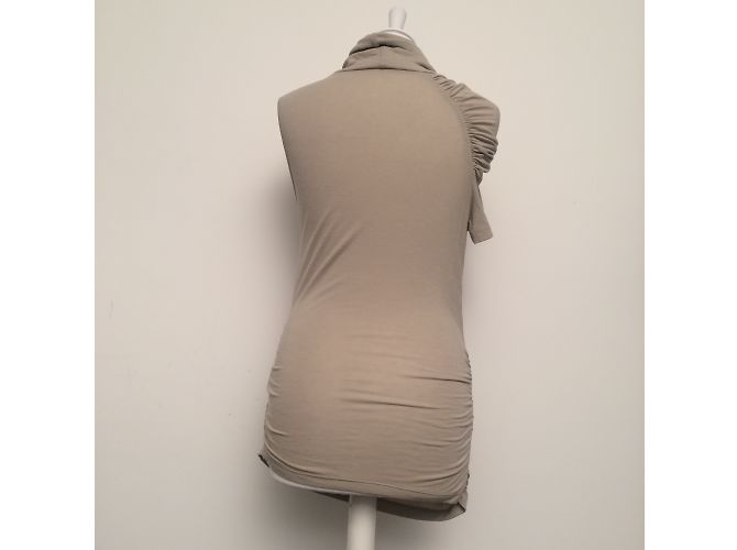 Top túnica asimétrica Pinko taupe - vista 4