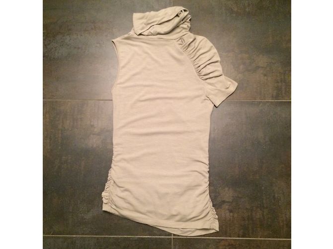 Top túnica asimétrica Pinko taupe - vista 6