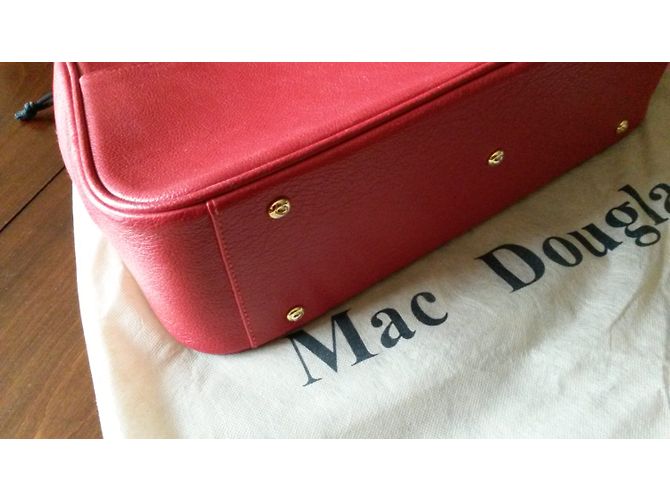 Borsa Mac Douglas in pelle rossa Rosso - vista 10