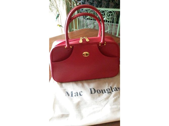 Borsa Mac Douglas in pelle rossa Rosso - vista 3