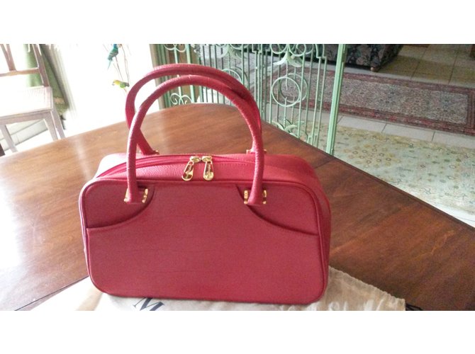 Borsa Mac Douglas in pelle rossa Rosso - vista 4
