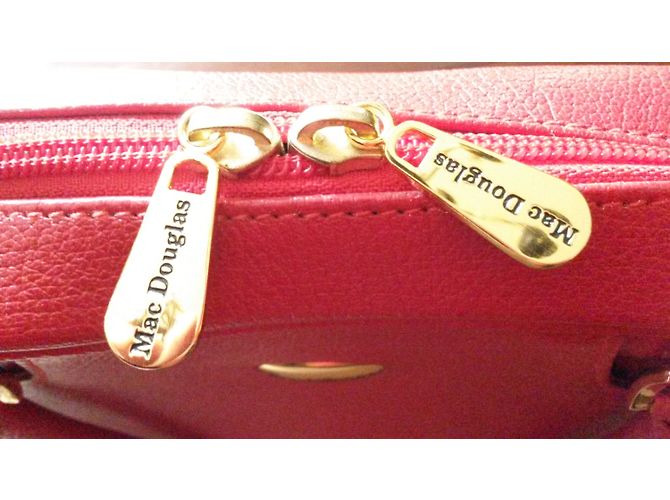 Borsa Mac Douglas in pelle rossa Rosso - vista 5