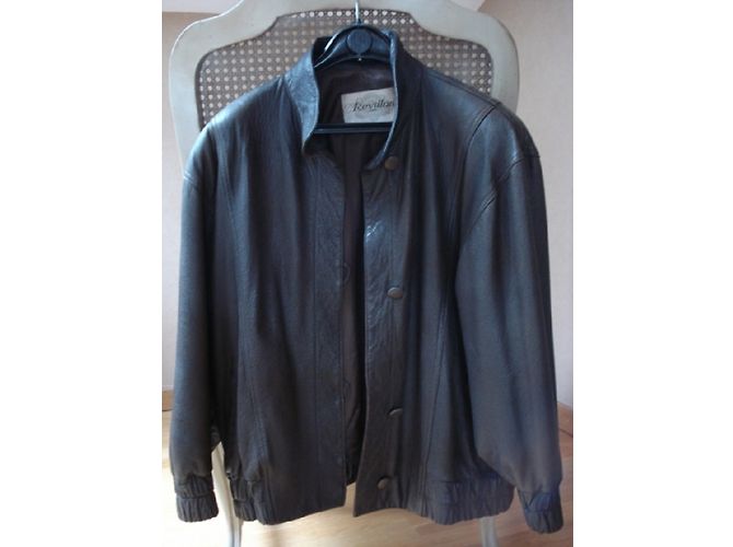 Revillon Chaqueta de cuero Castaño - vista 3