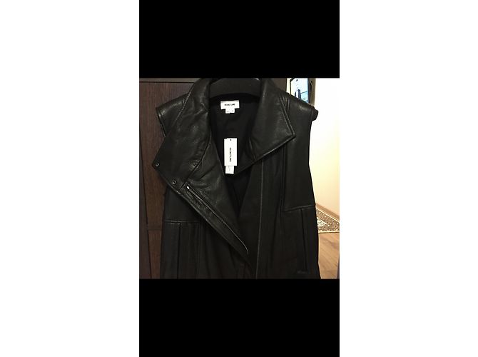 Helmut Lang chaleco de cuero sin mangas - vista 6