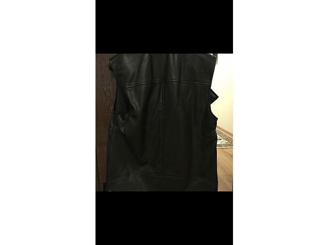 Helmut Lang chaleco de cuero sin mangas - vista 7
