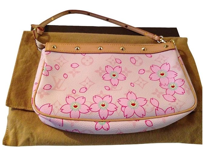 Pochette Takashi Murakami pour Louis Vuitton Collector 2003 Rose - vue 2